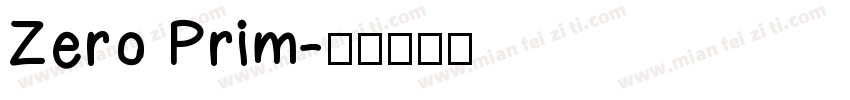 Zero Prim字体转换